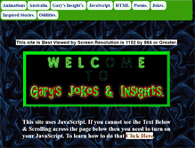 Tablet Screenshot of garysanis.com